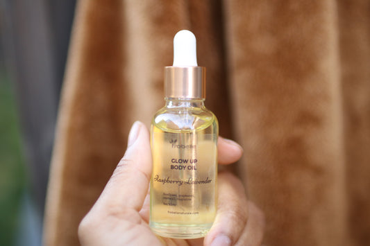 glow up body oil frobelle naturale 